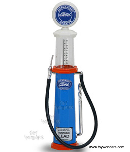 Yatming 1/18 Cylinder Gas Pump Ford Blue